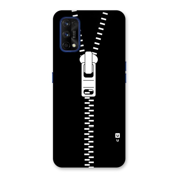 Black Zipper Back Case for Realme 7 Pro