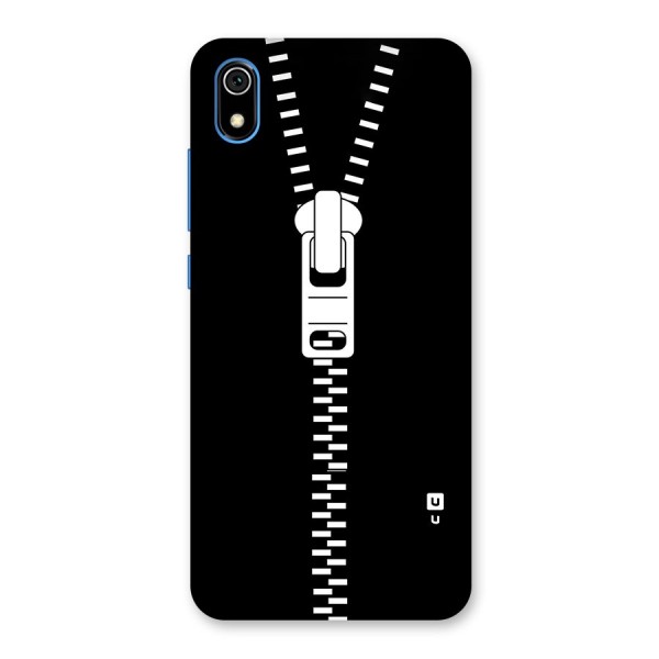 Black Zipper Back Case for Redmi 7A