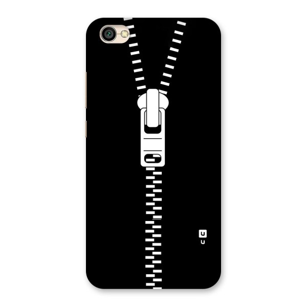 Black Zipper Back Case for Redmi Y1 Lite