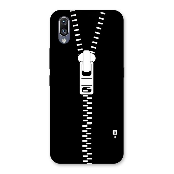 Black Zipper Back Case for Vivo NEX