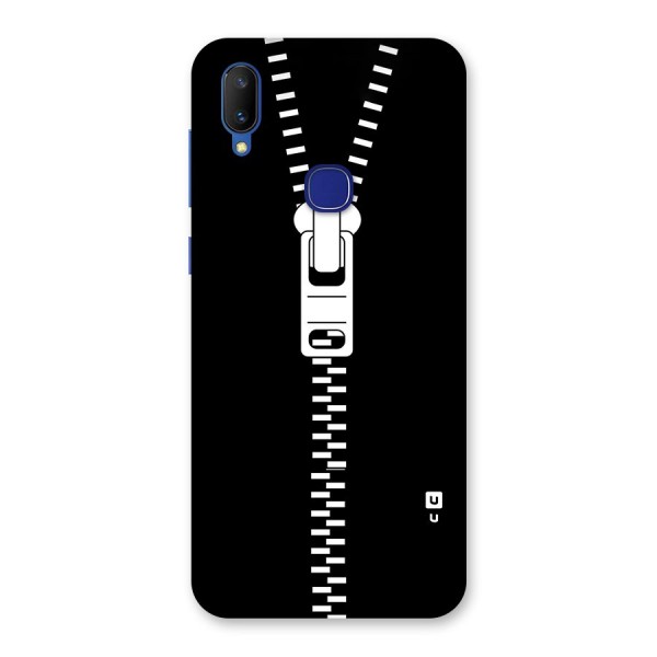 Black Zipper Back Case for Vivo V11