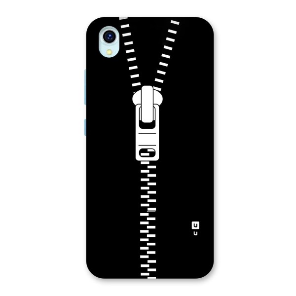 Black Zipper Back Case for Vivo Y1s