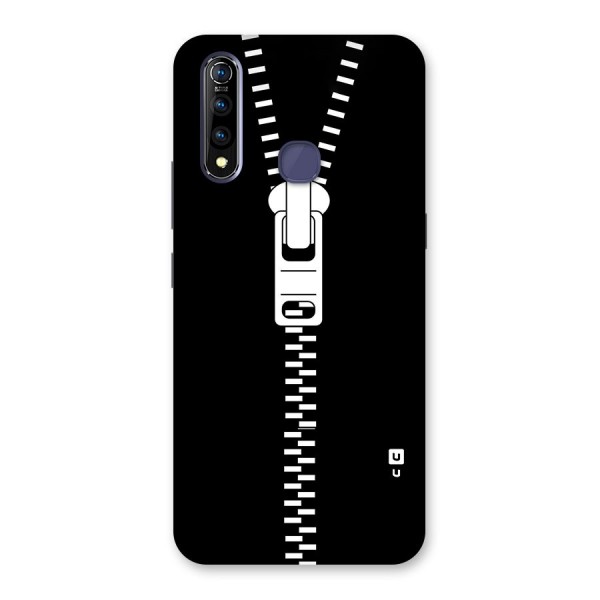 Black Zipper Back Case for Vivo Z1 Pro