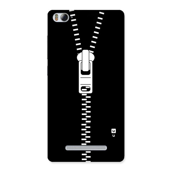 Black Zipper Back Case for Xiaomi Mi4i