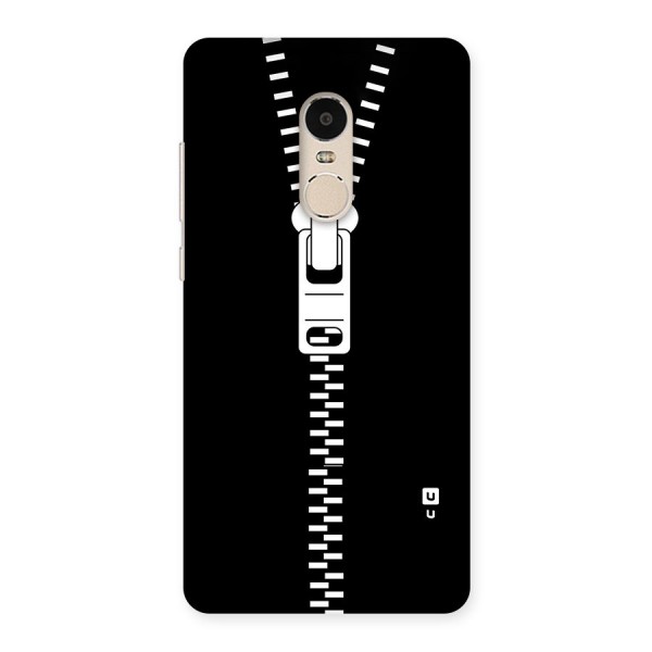 Black Zipper Back Case for Xiaomi Redmi Note 4