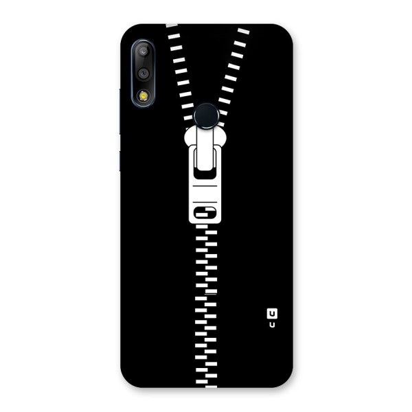 Black Zipper Back Case for Zenfone Max Pro M2