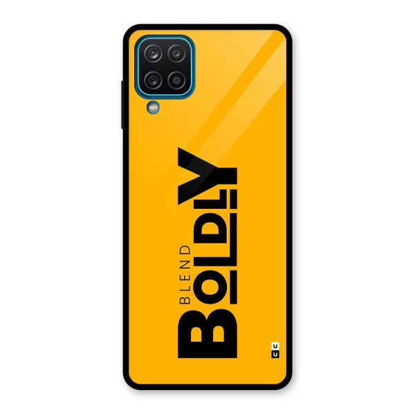 Blend Bold Glass Back Case for Galaxy A12