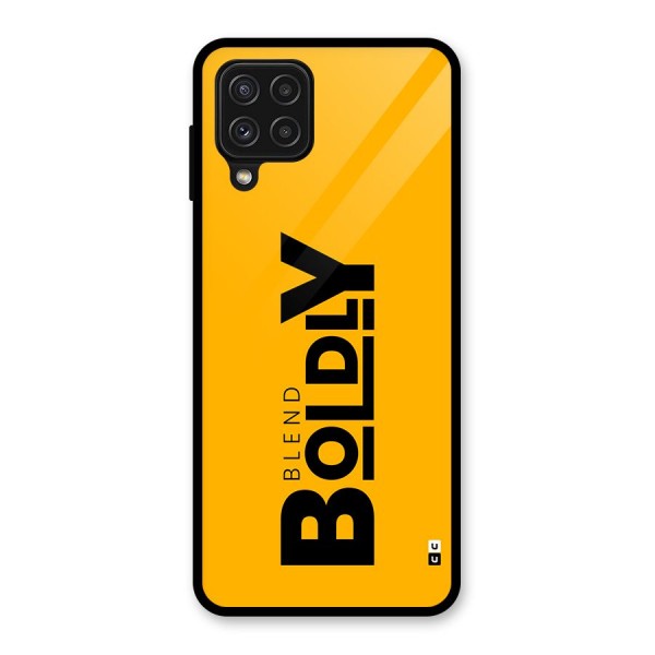 Blend Bold Glass Back Case for Galaxy A22 4G