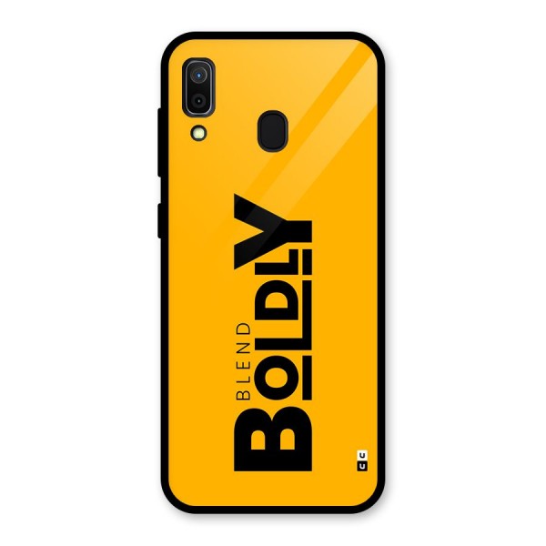 Blend Bold Glass Back Case for Galaxy A30