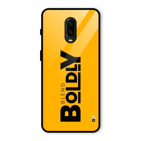 Blend Bold Glass Back Case for OnePlus 6T