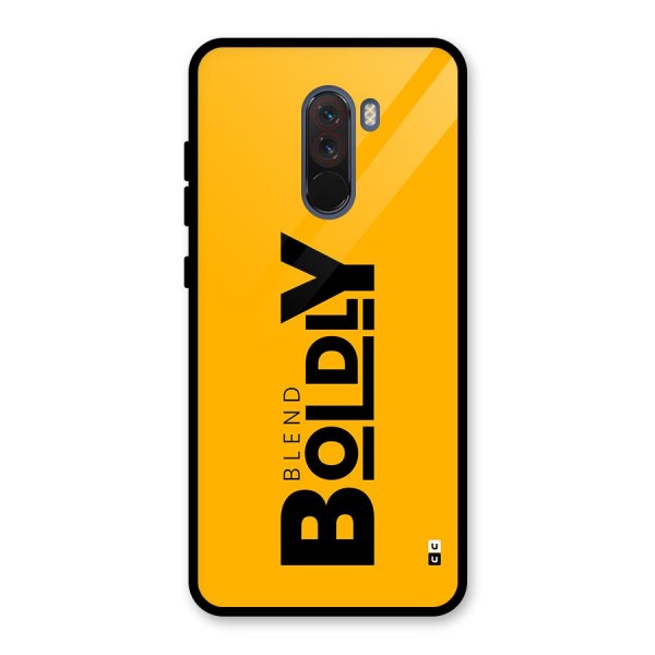 Blend Bold Glass Back Case for Poco F1