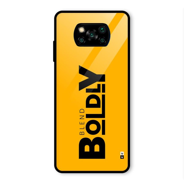 Blend Bold Glass Back Case for Poco X3 Pro