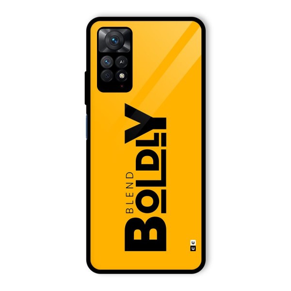 Blend Bold Glass Back Case for Redmi Note 11 Pro