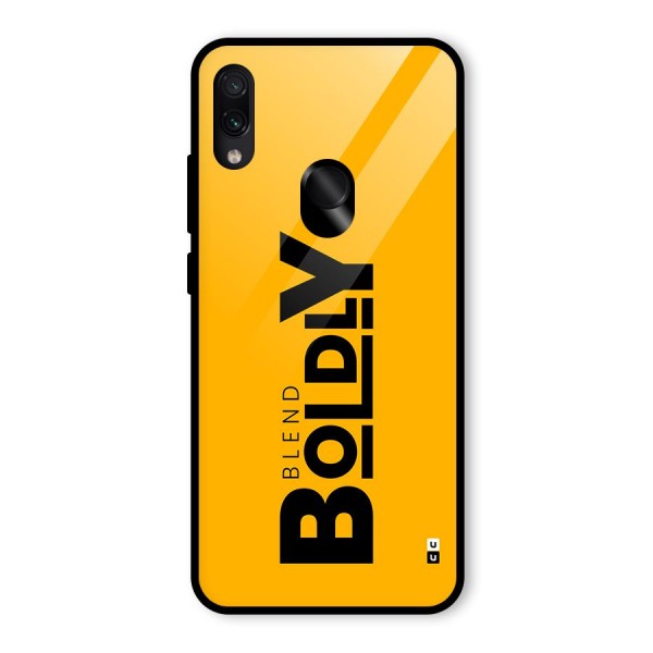 Blend Bold Glass Back Case for Redmi Note 7