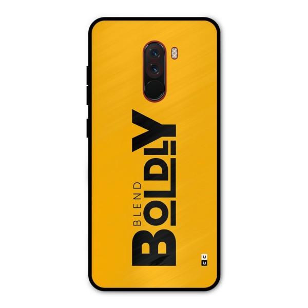 Blend Bold Metal Back Case for Poco F1