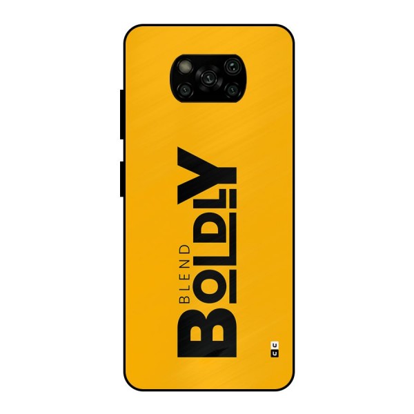 Blend Bold Metal Back Case for Poco X3