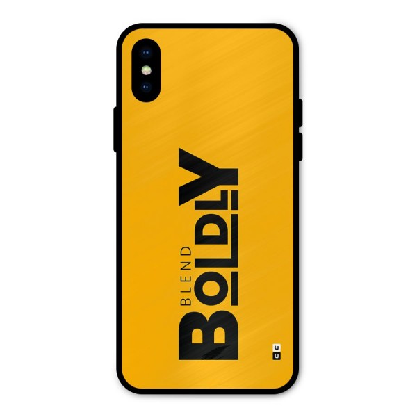 Blend Bold Metal Back Case for iPhone XS