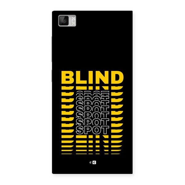 Blind Spot Back Case for Mi3