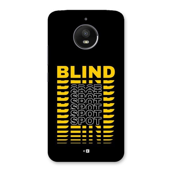 Blind Spot Back Case for Moto E4 Plus