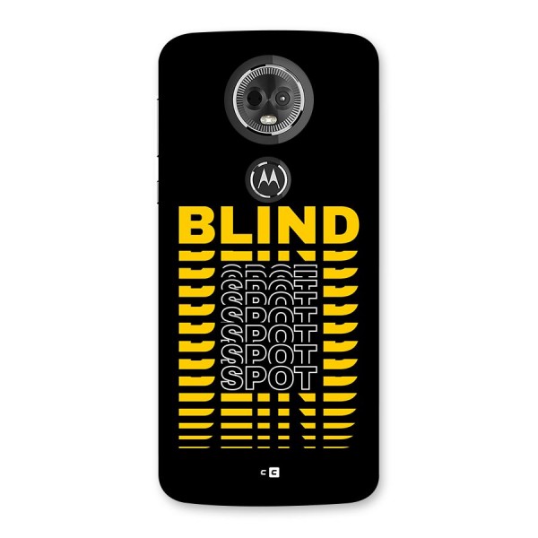 Blind Spot Back Case for Moto E5 Plus