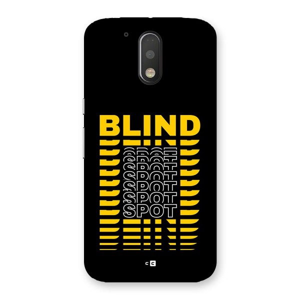 Blind Spot Back Case for Moto G4 Plus