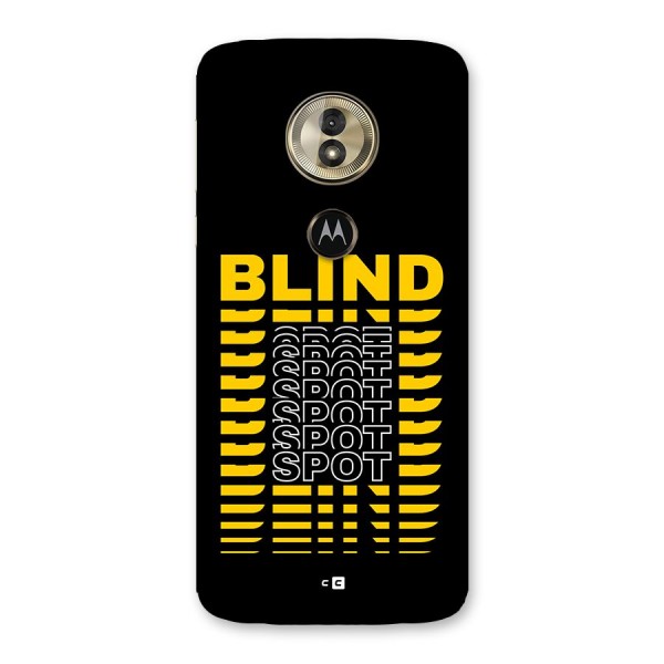 Blind Spot Back Case for Moto G6 Play