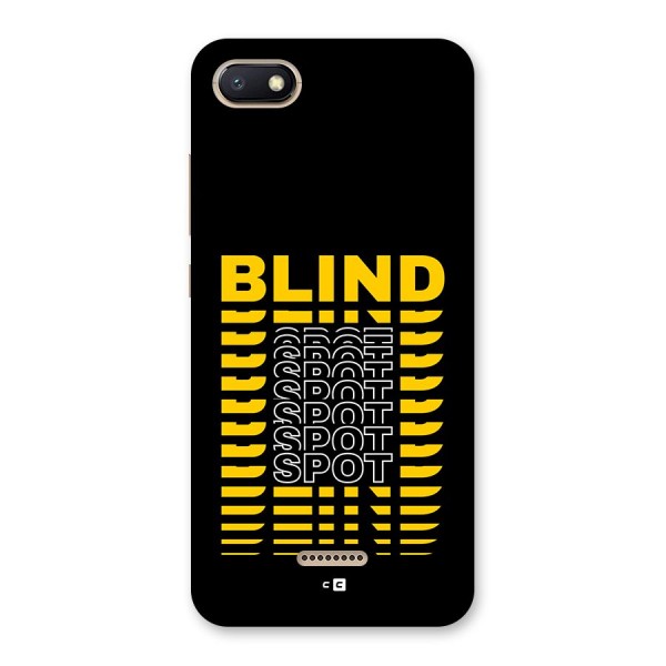 Blind Spot Back Case for Redmi 6A