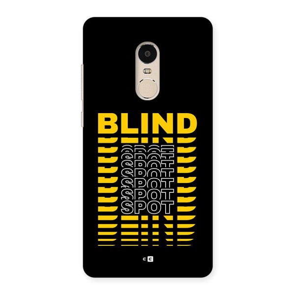 Blind Spot Back Case for Redmi Note 4