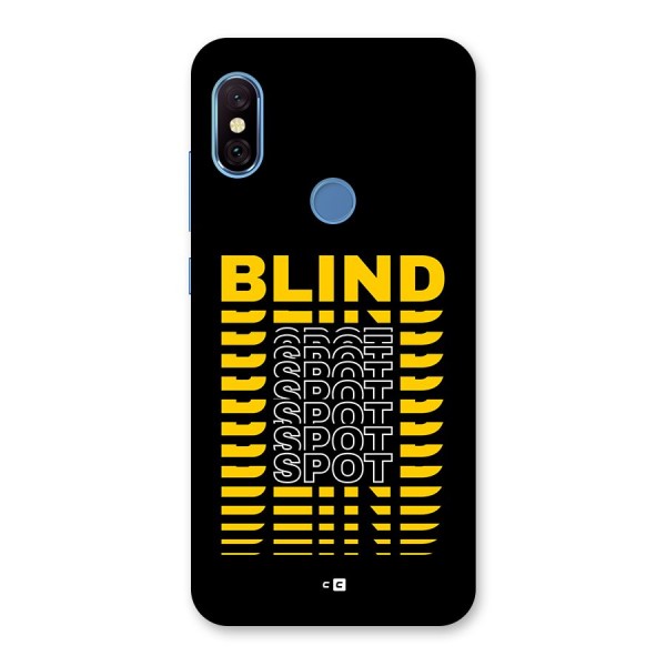 Blind Spot Back Case for Redmi Note 6 Pro