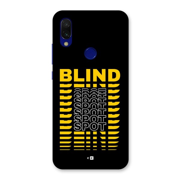 Blind Spot Back Case for Redmi Y3