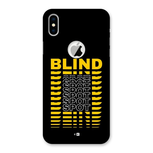 Blind Spot Back Case for iPhone XS Logo Cut