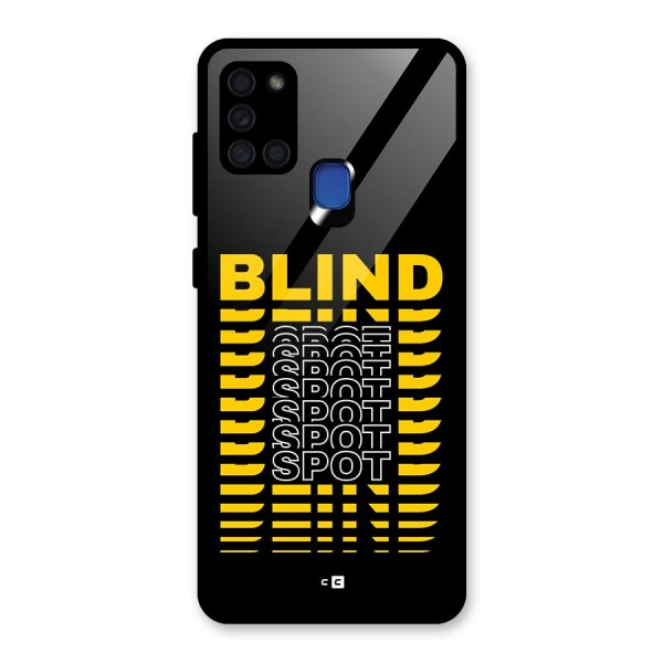 Blind Spot Glass Back Case for Galaxy A21s