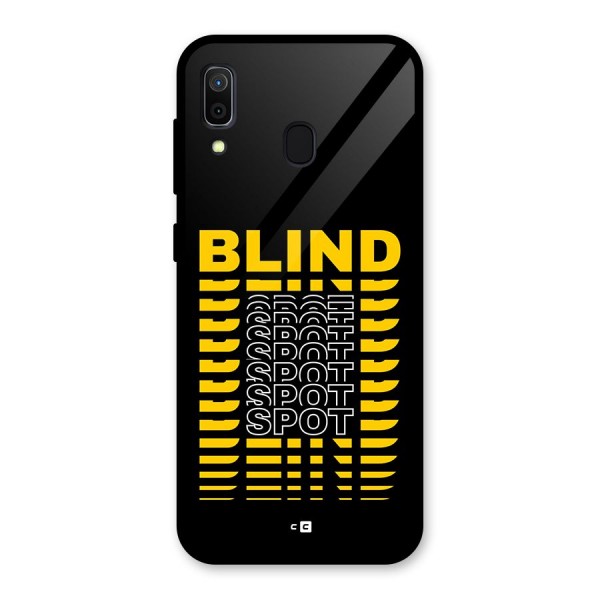 Blind Spot Glass Back Case for Galaxy A30