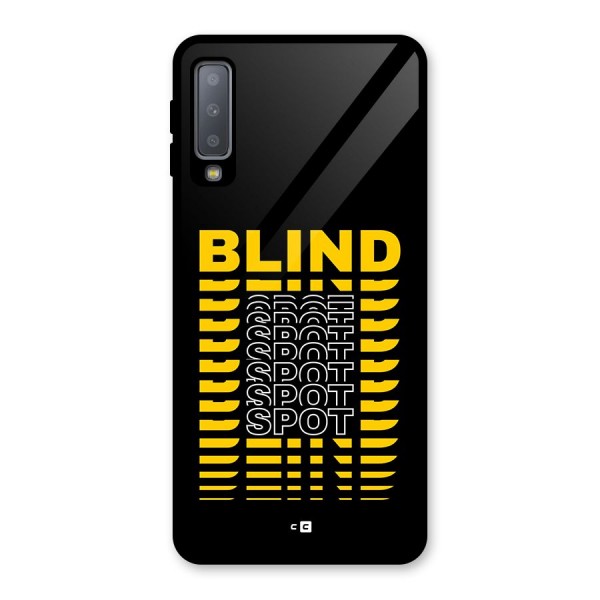 Blind Spot Glass Back Case for Galaxy A7 (2018)