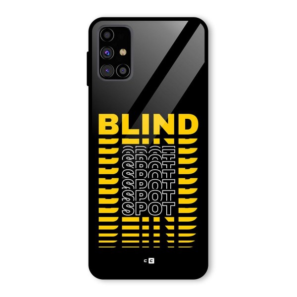 Blind Spot Glass Back Case for Galaxy M31s