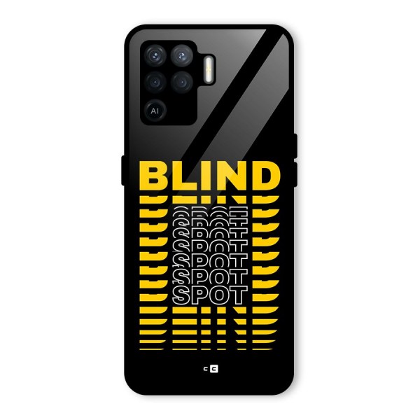 Blind Spot Glass Back Case for Oppo F19 Pro