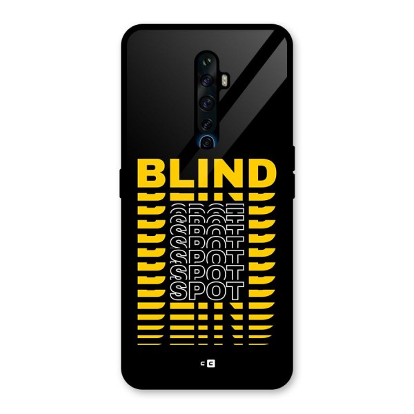 Blind Spot Glass Back Case for Oppo Reno2 F