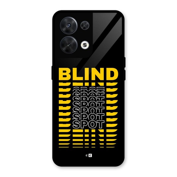 Blind Spot Glass Back Case for Oppo Reno8 5G