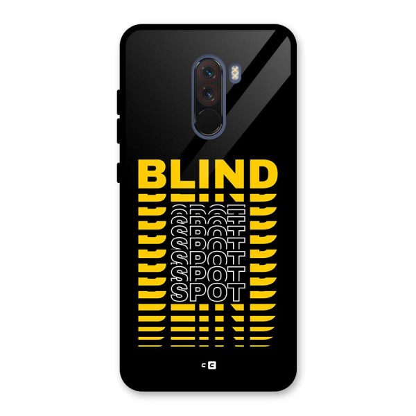 Blind Spot Glass Back Case for Poco F1