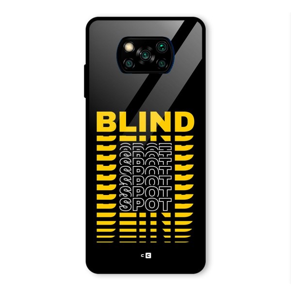 Blind Spot Glass Back Case for Poco X3 Pro