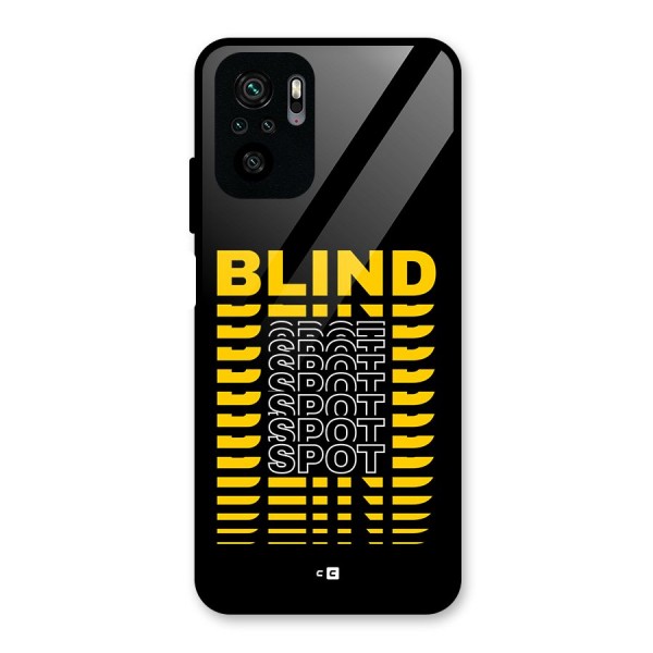 Blind Spot Glass Back Case for Redmi Note 10