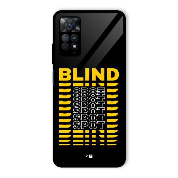 Blind Spot Glass Back Case for Redmi Note 11 Pro