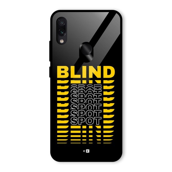 Blind Spot Glass Back Case for Redmi Note 7