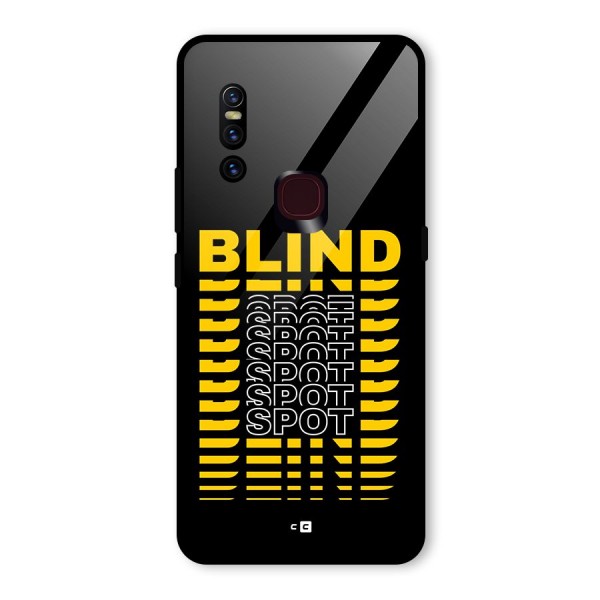 Blind Spot Glass Back Case for Vivo V15