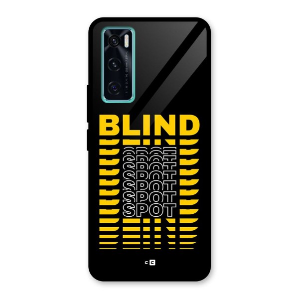 Blind Spot Glass Back Case for Vivo V20 SE