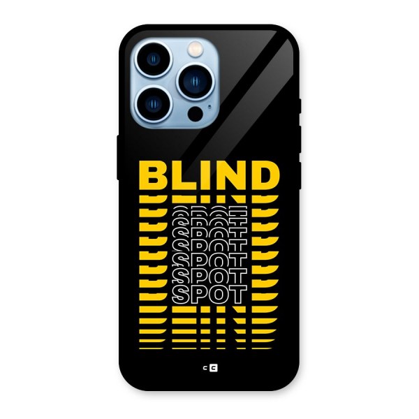 Blind Spot Glass Back Case for iPhone 13 Pro