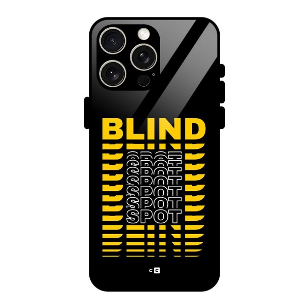 Blind Spot Glass Back Case for iPhone 15 Pro Max