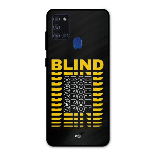 Blind Spot Metal Back Case for Galaxy A21s