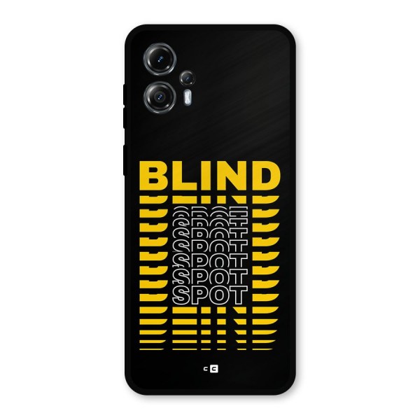 Blind Spot Metal Back Case for Moto G13