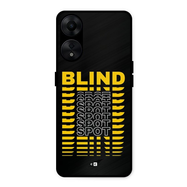 Blind Spot Metal Back Case for Oppo A78 5G